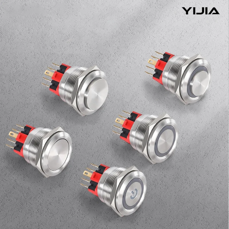 16mm 2no مفتاح بـزر دفع